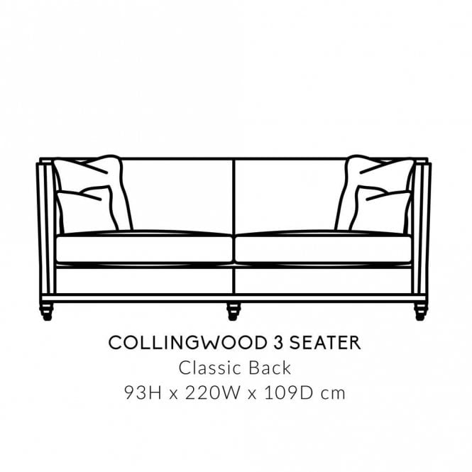 Duresta Collingwood 3 Seater Sofa - Cushion Back
