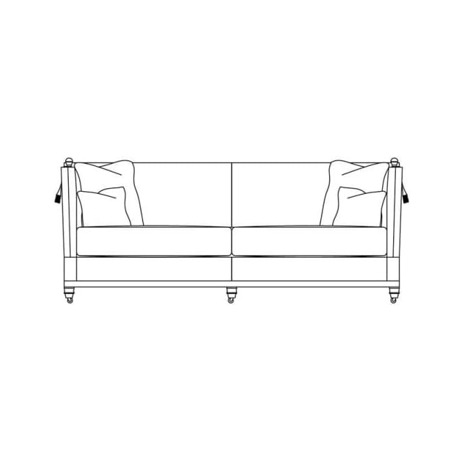 Duresta Trafalgar 3 Seater Sofa - Cushion Back in Fabric
