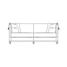 Trafalgar 3 Seater Sofa - Cushion Back in Fabric