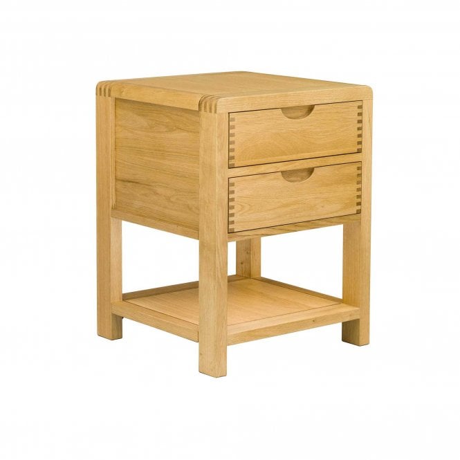 Ercol Bosco 2 Drawer Bedside Cabinet