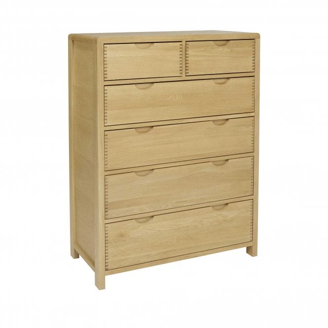 Ercol Bosco 6 Drawer Tall Wide Chest