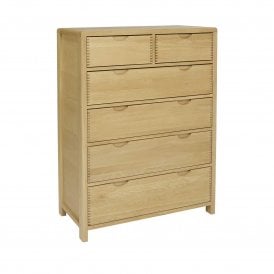 Ercol Bosco 6 Drawer Tall Wide Chest