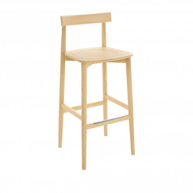Ercol Lara Tall Bar Stool - Counter Stool With Back 75cm