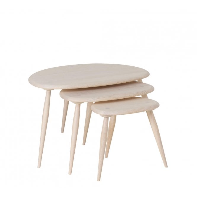 Ercol Pebble Nest of Tables