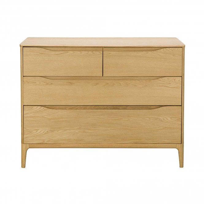 Ercol Rimini 4 Drawer Low Wide Chest