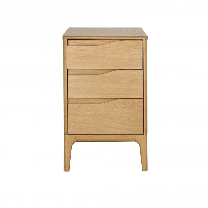 Ercol Rimini Compact 3 Drawer Bedside Cabinet