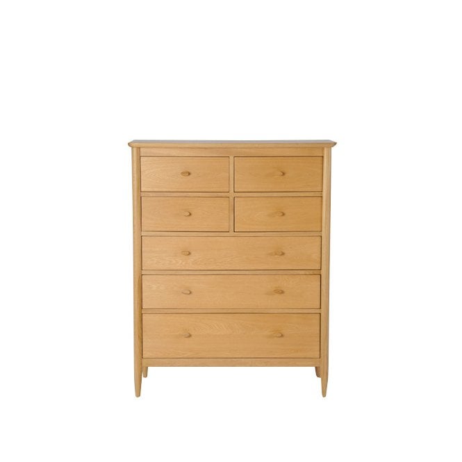 Ercol Teramo 7 Drawer Tall Wide Chest