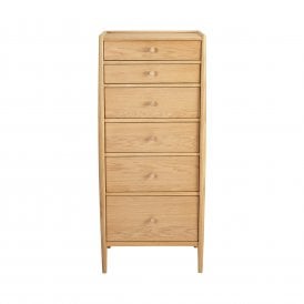 ercol Winslow tall 6 drawer chest