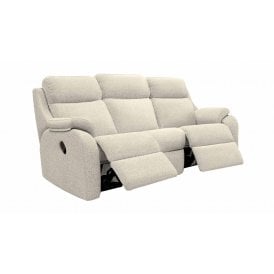 Kingsbury 3 Seater Curved Manual Recliner Sofa