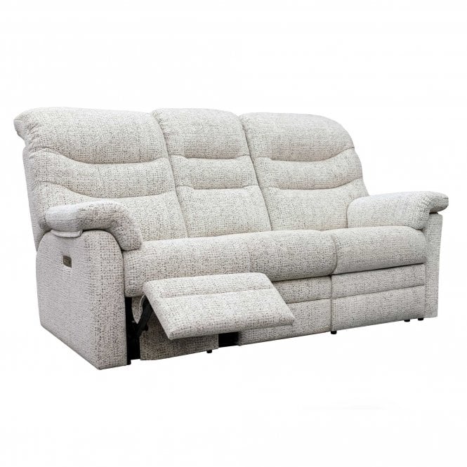 G Plan Ledbury 3 Seater Double Power Recliner Sofa With Headrest & Lumbar
