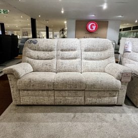 Ledbury 3 Seater Fixed Sofa & Electric Recliner Chair with headrest & lumbar - Clearance