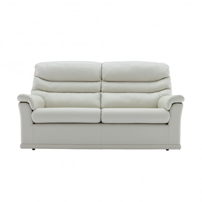 G Plan Malvern 3 Seater Leather Sofa - 2 Seat Cushions