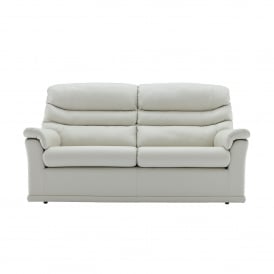 Malvern 3 Seater Leather Sofa - 2 Seat Cushions