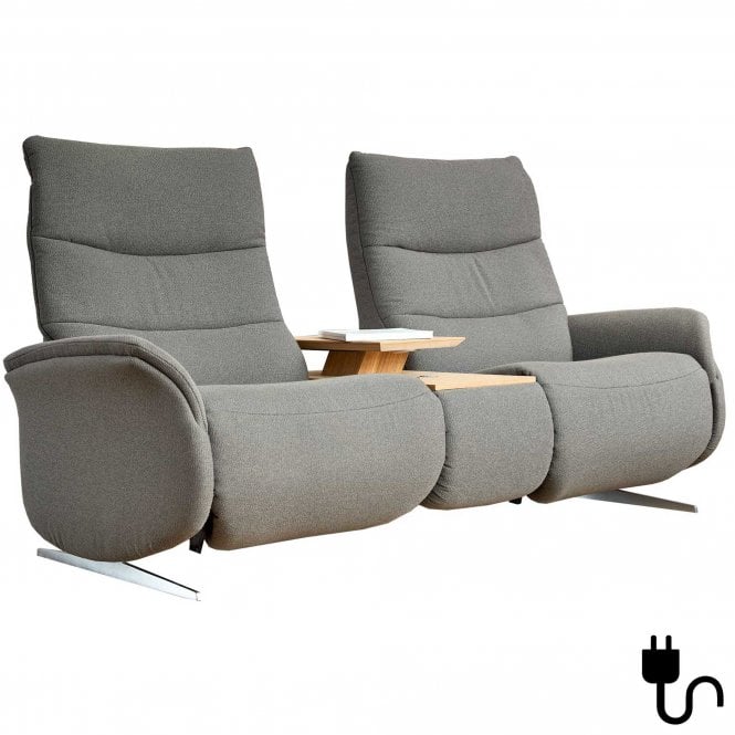 Himolla Azure 2.5 Seater Electric Recliner Sofa With Central Table