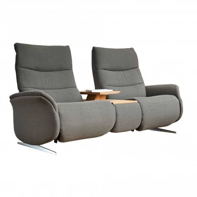 Himolla Azure 2.5 Seater Manual Recliner Sofa With Central Table