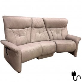 Curved sofa with table