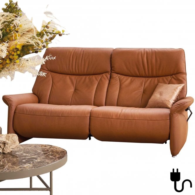 Himolla Lupo 3 Seater Electric Recliner Sofa - 2 Seat Cushions