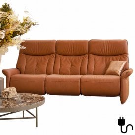 Lupo 3 Seater Electric Recliner Sofa - 3 Seat Cushions