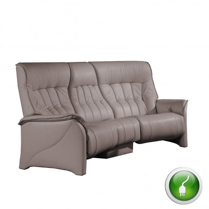 Himolla Rhine 3 Seater Curved Electric Reclining Sofa with Centre Table