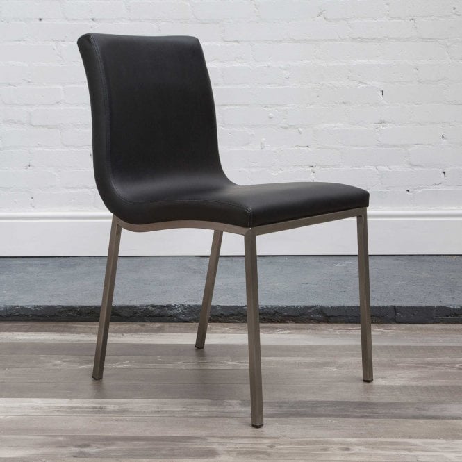HND Uk Audrey Black Faux Leather Chair