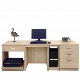 Wide home office desk