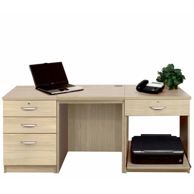 Home Office Furniture Straight Wide Desk Set 8
