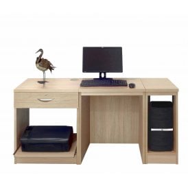 Home Office with PC tower storage