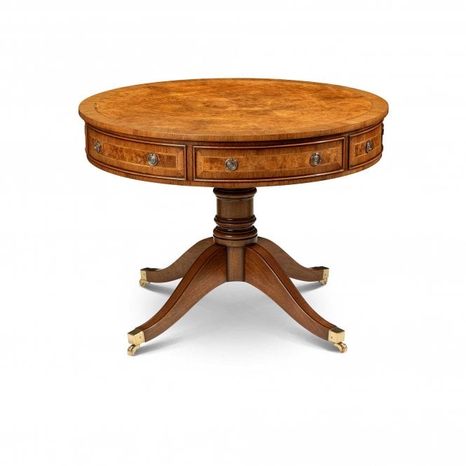 Iain James 4 Drawer Large Circular Drum Table - AMC277