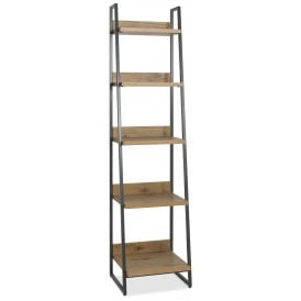 Oak Narrow Bookcase