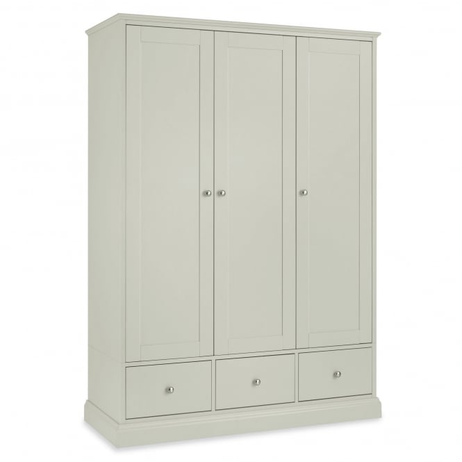 Minerva Ashton Triple Wardrobe With Drawers
