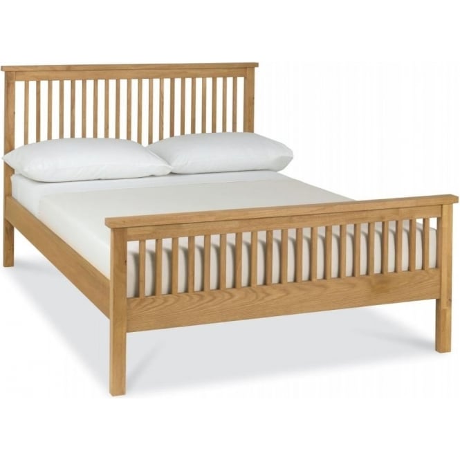 Minerva Atlantic High Footend Bedframe - Oak