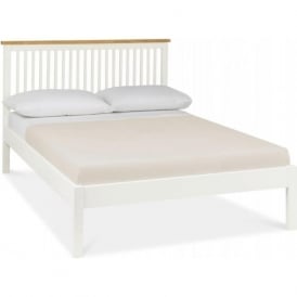 Atlantic Low Footend Bedframe - White & Oak