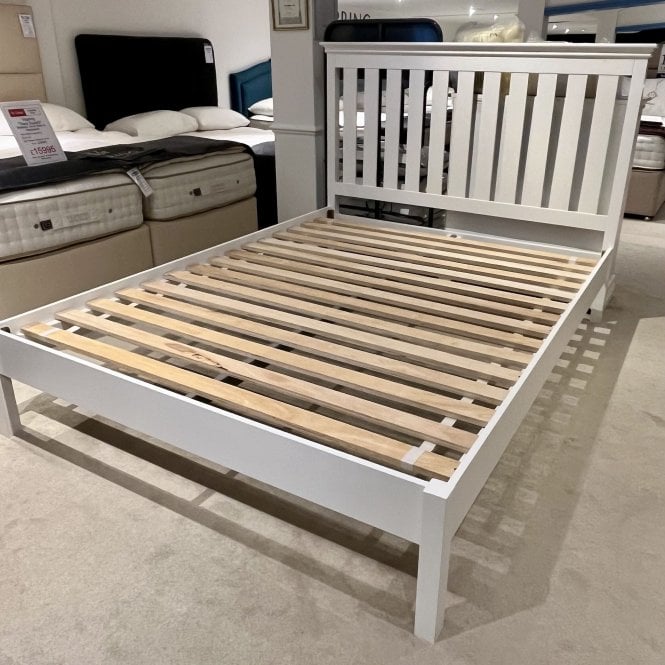 Minerva Brittany King Size Painted Bed Frame - King - Clearance