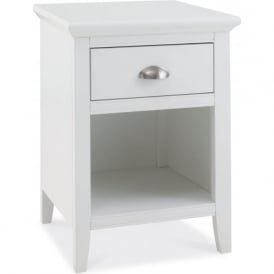 Hamilton 1 Drawer Bedside Chest - White