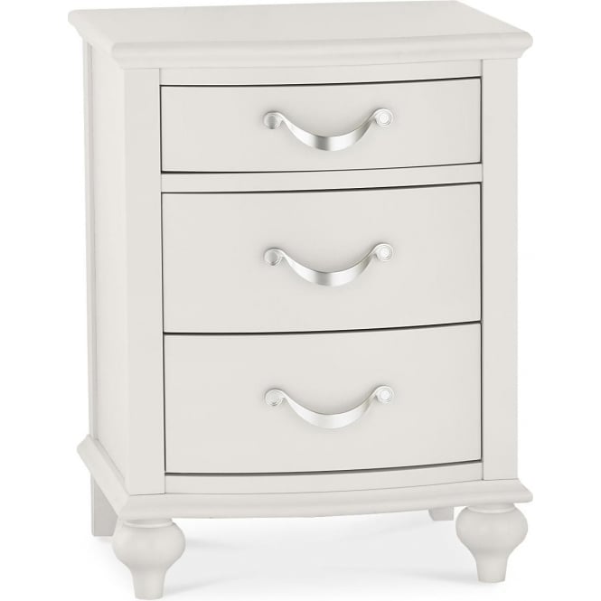 Minerva Monty 3 Drawer Bedside Chest - Grey