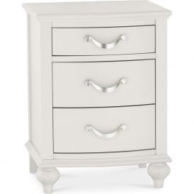 Monty 3 Drawer Bedside Chest - Grey