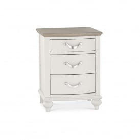 Monty 3 Drawer Bedside Chest - Grey Wash