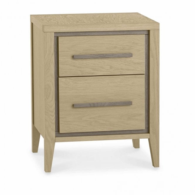 Minerva Ravenna 2 Drawer Bedside Chest