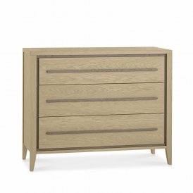 3 Drawer Oak Bedroom Chest