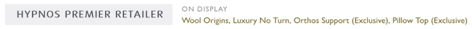 Hypnos Stockist Information