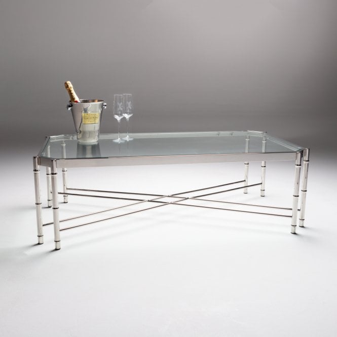 Nord Bellevue Clear Glass Rectangular Coffee Table