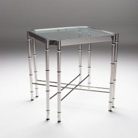 Square Glass Lamp Table