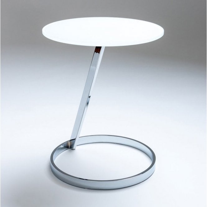 Nord Leonardo Cocktail Table - White Glass Top