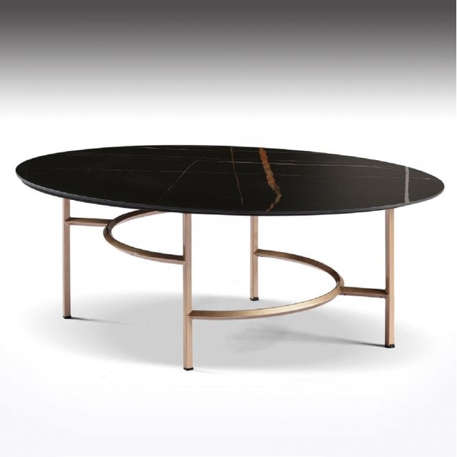 Nord Liguria Oval Coffee Table - Sintered Stone Top