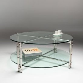 Circular Glass Luxury Coffee Table