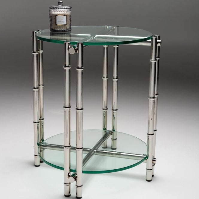 Nord Marais Clear Glass Circular Lamp Table