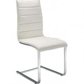 Modena Cantilever Dining Chair in White