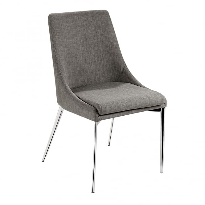 Nord Saturn Dining Chair in Grey Fabric