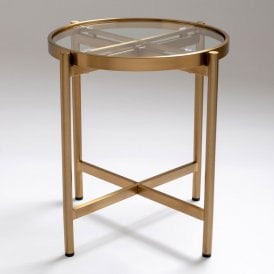 Sentinel Gold Lamp Table