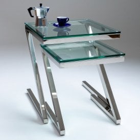Z Glass Nest Of Tables